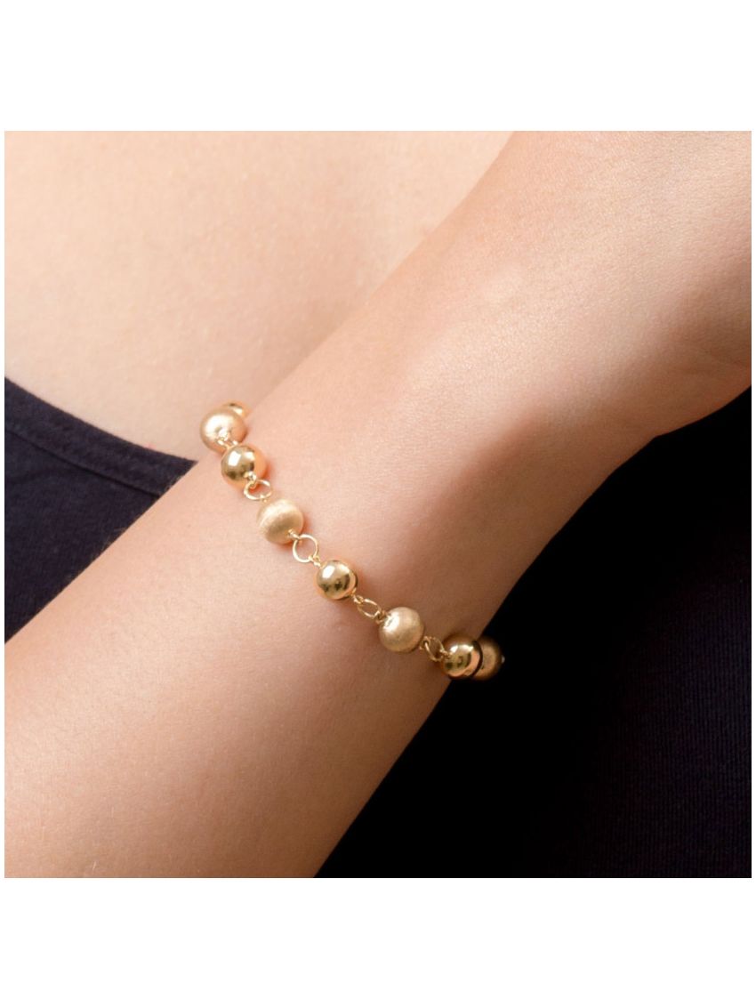 Pulseira de Ouro 18k Portuguesa Balle 5mm