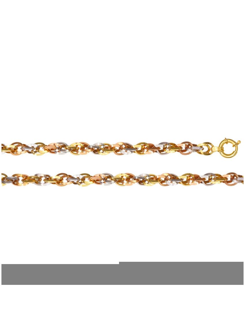 Pulseira de Ouro 3 cores 18k Colorare