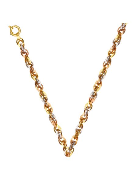 Corrente de Ouro Feminino 18k tricolor Colorare 45 cm