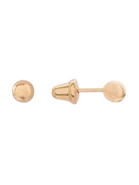 Brinco de Ouro 18k Bolinha Infantil 3mm