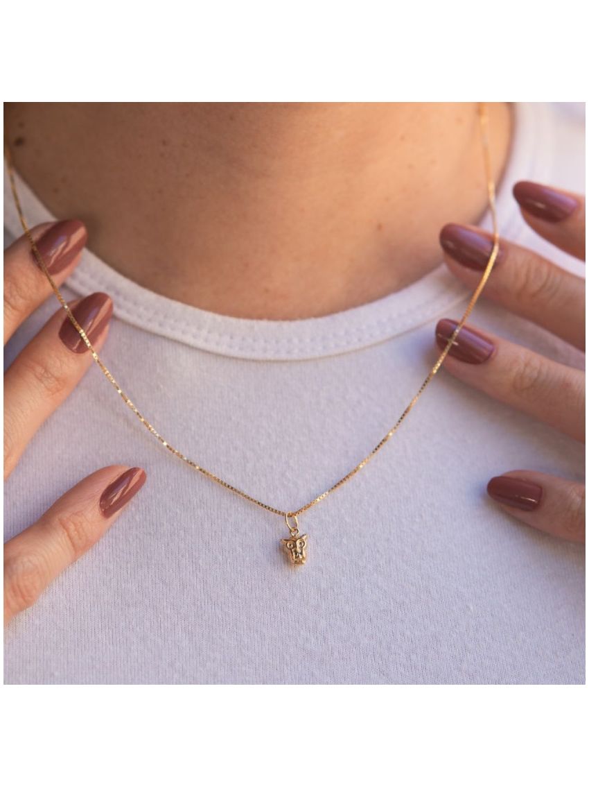 Pingente de Ouro 18k Coruja
