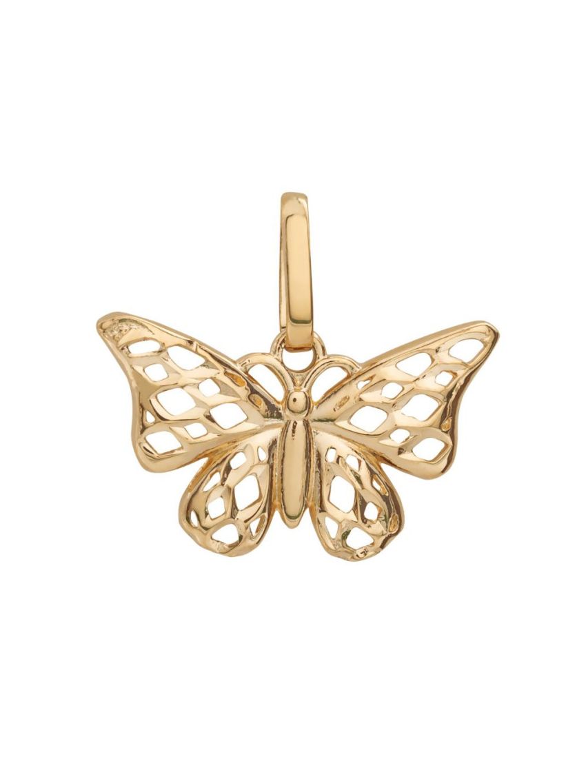 Pingente Feminino de Ouro 18k Borboleta Pequena 