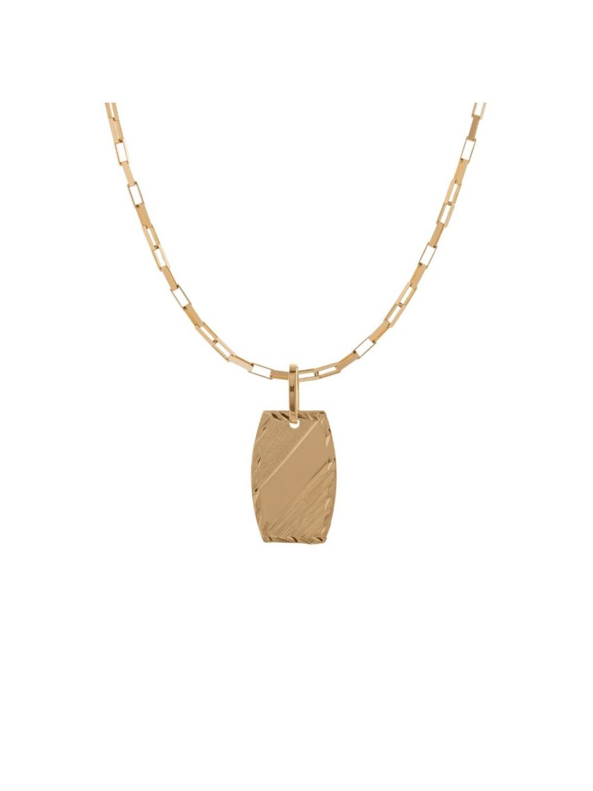 Pingente de Ouro 18k Plaquinha 