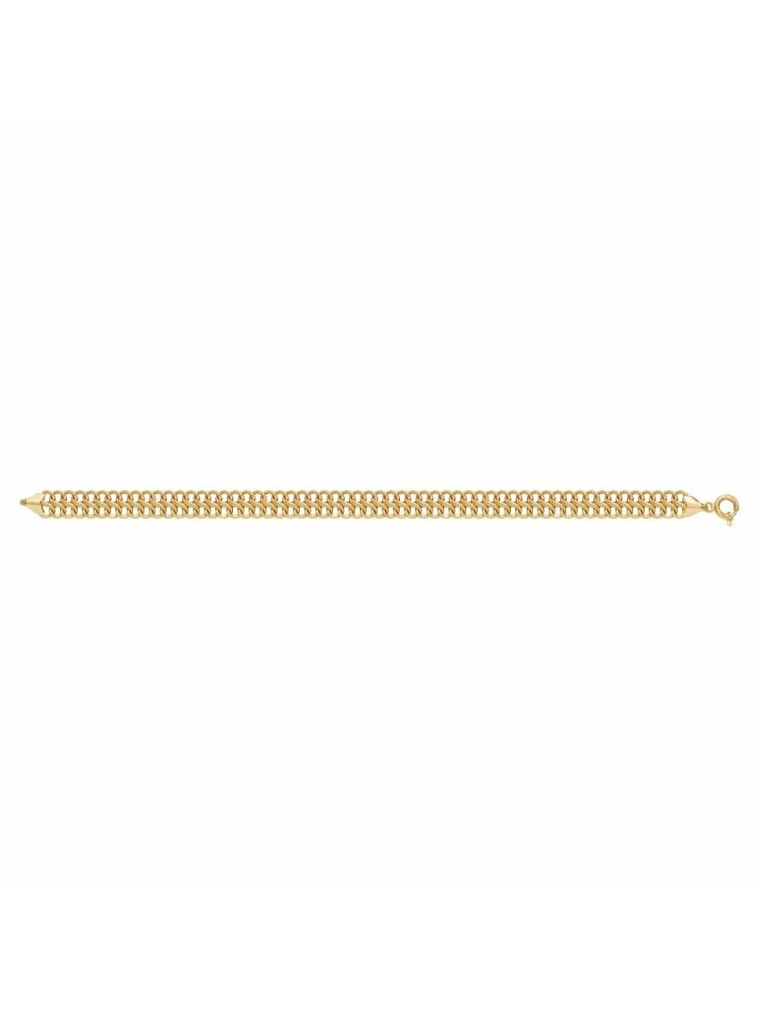 Pulseira Feminina Ouro 18k Lacraia Fina-18cm