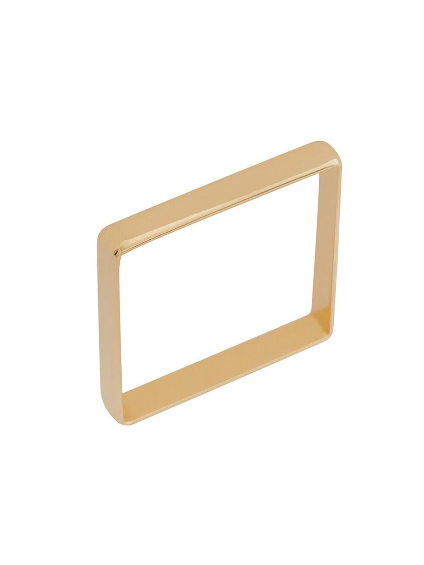 Anel Feminino de Ouro 18k Quadrado Largo
