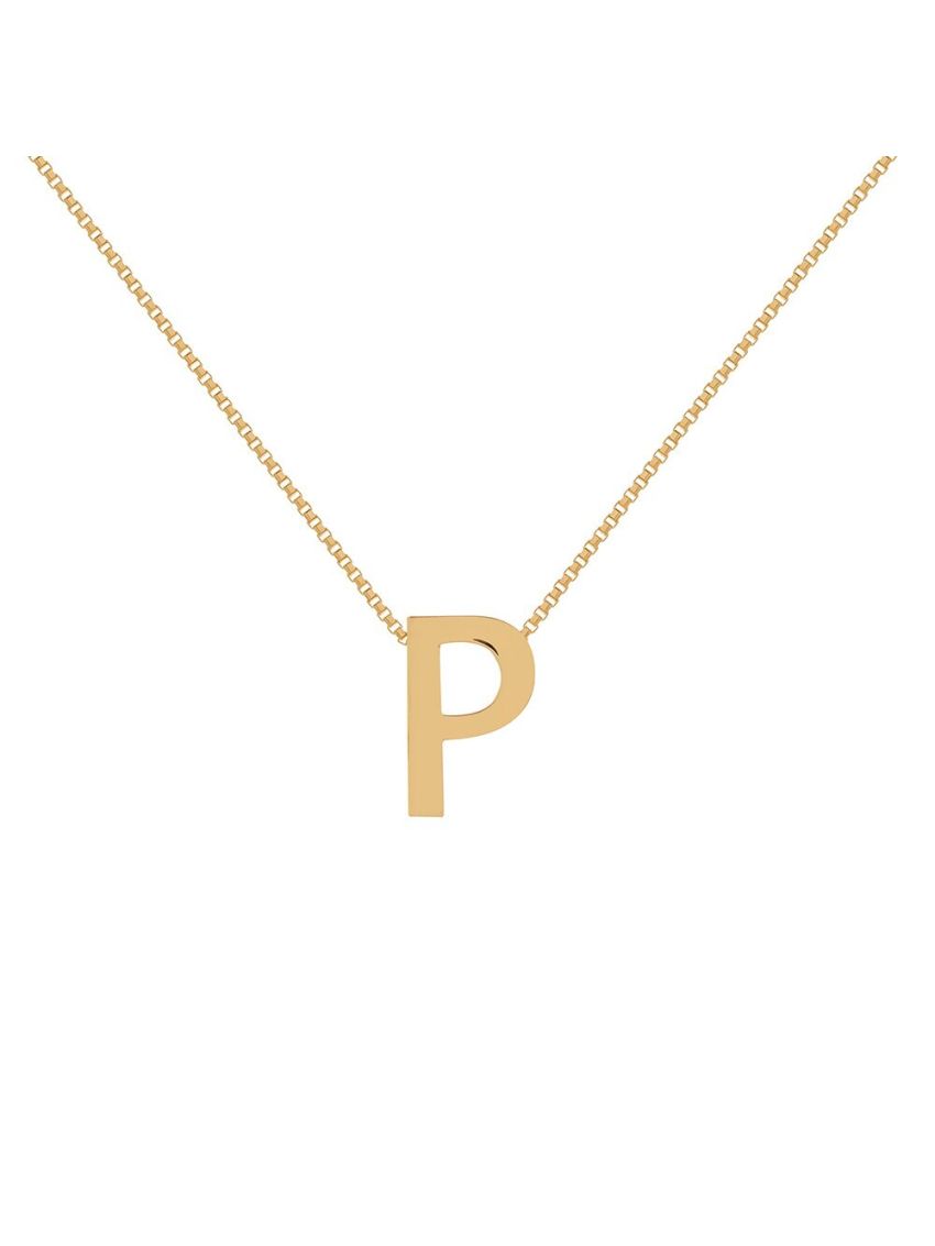 Corrente Veneziana c/ Pingente de Ouro 18k Letra