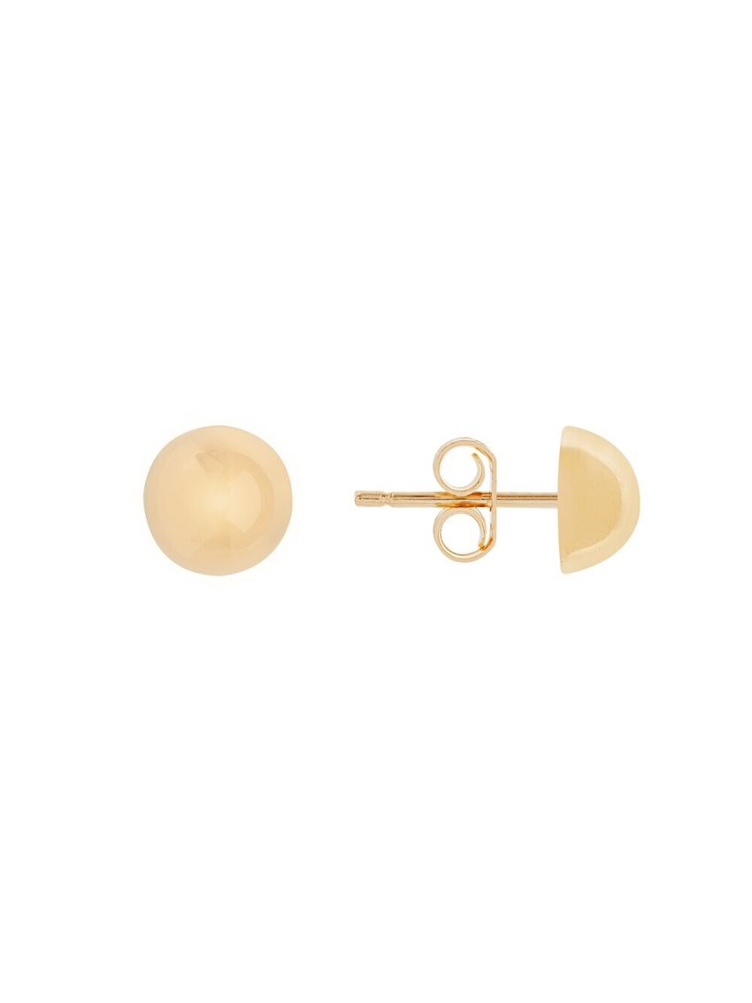 Brinco Meia Bola de Ouro 18k Pequeno 5mm