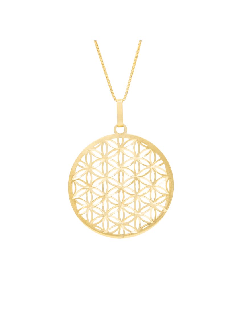 Pingente de Ouro 18k Mandala Harmonia