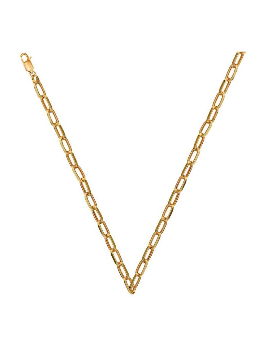 Corrente de Ouro 18k Link Media 45 cm
