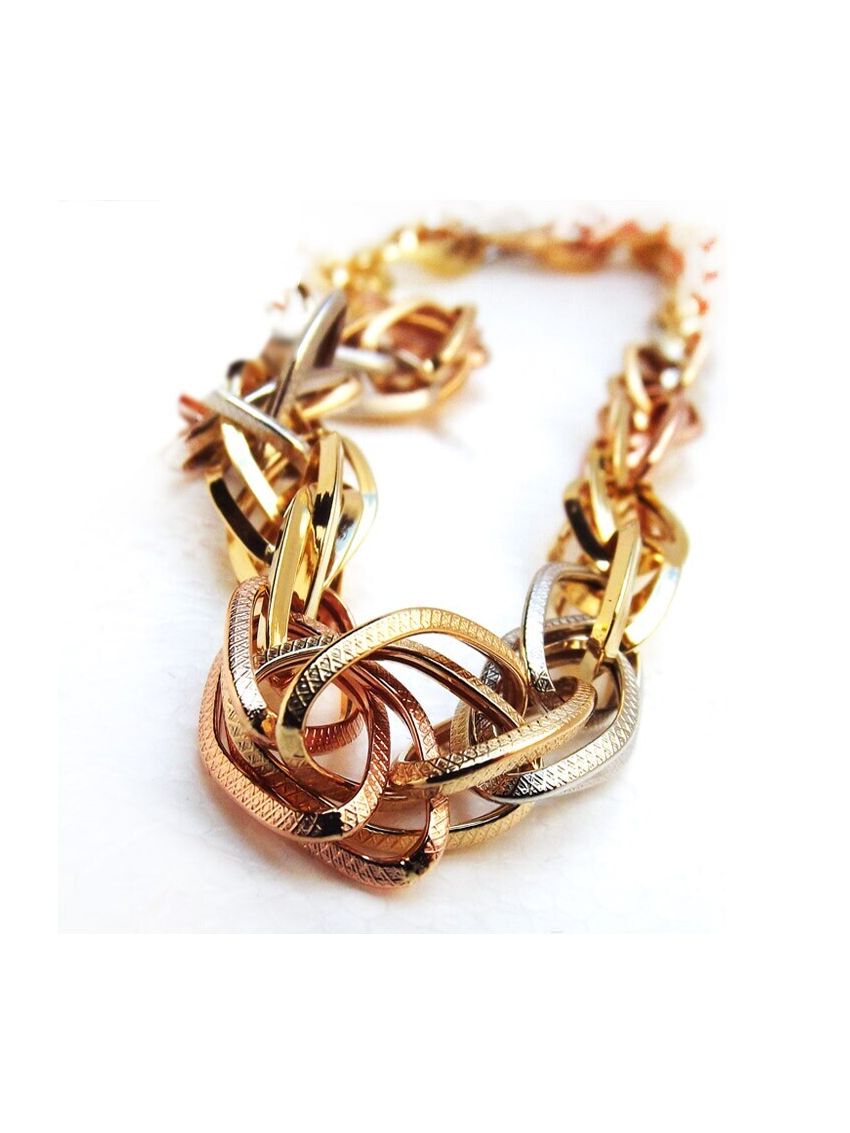 Pulseira de Ouro Gran Tricolor 3 cores