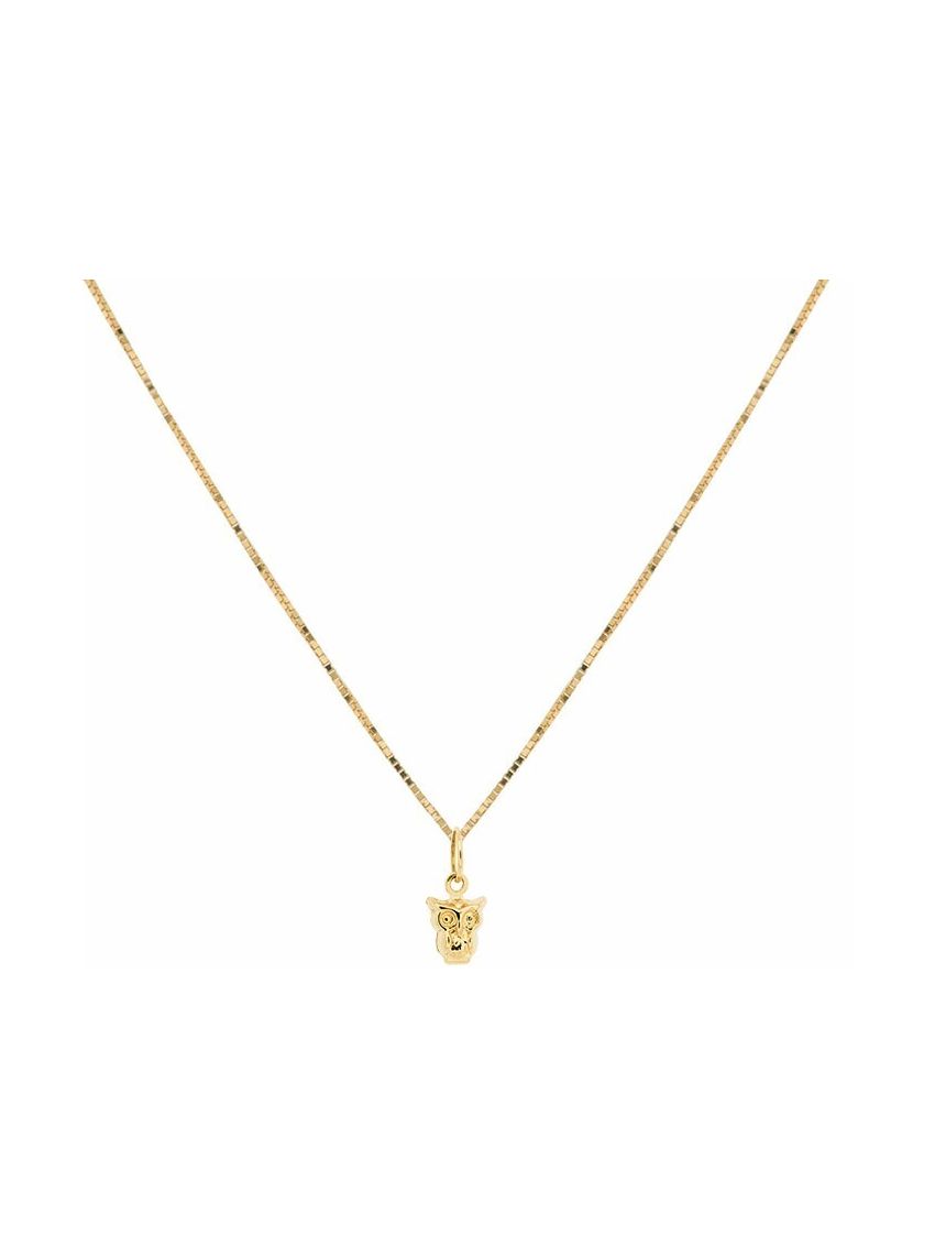 Corrente de Ouro com Pingente Coruja