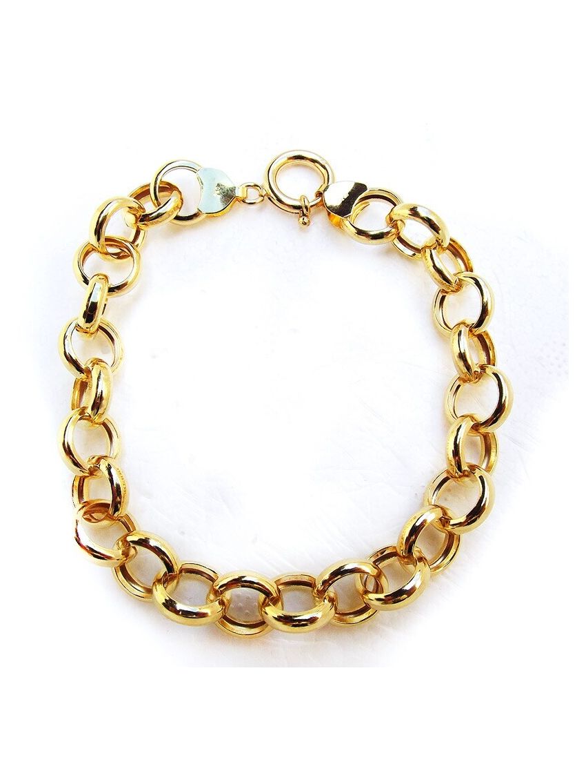 Pulseira de Ouro 18K Portuguesa grossa