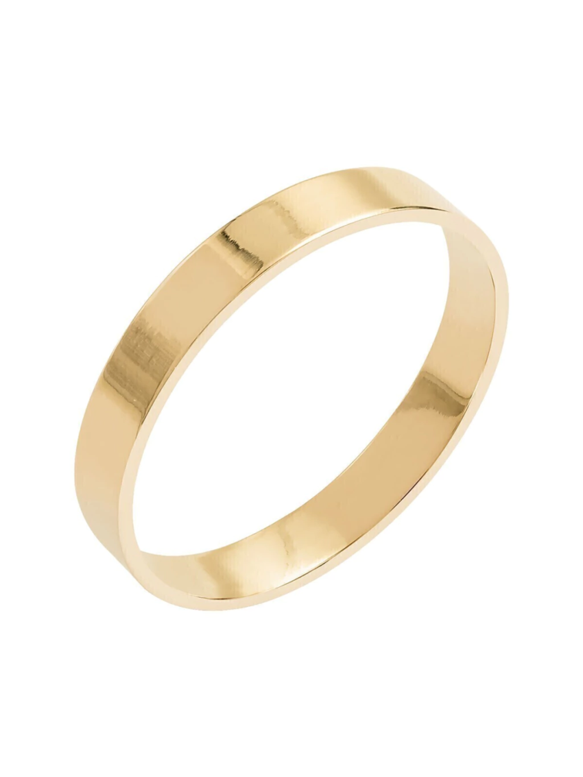Aliança de Ouro 18k Reta 4mm 2 gramas