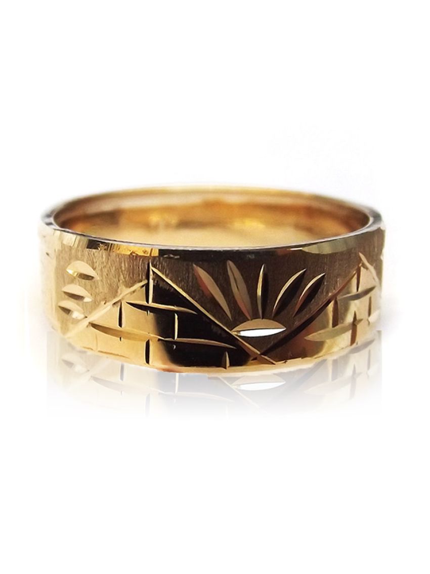 Anel de Ouro Escrava 18k Unissex Desenhada