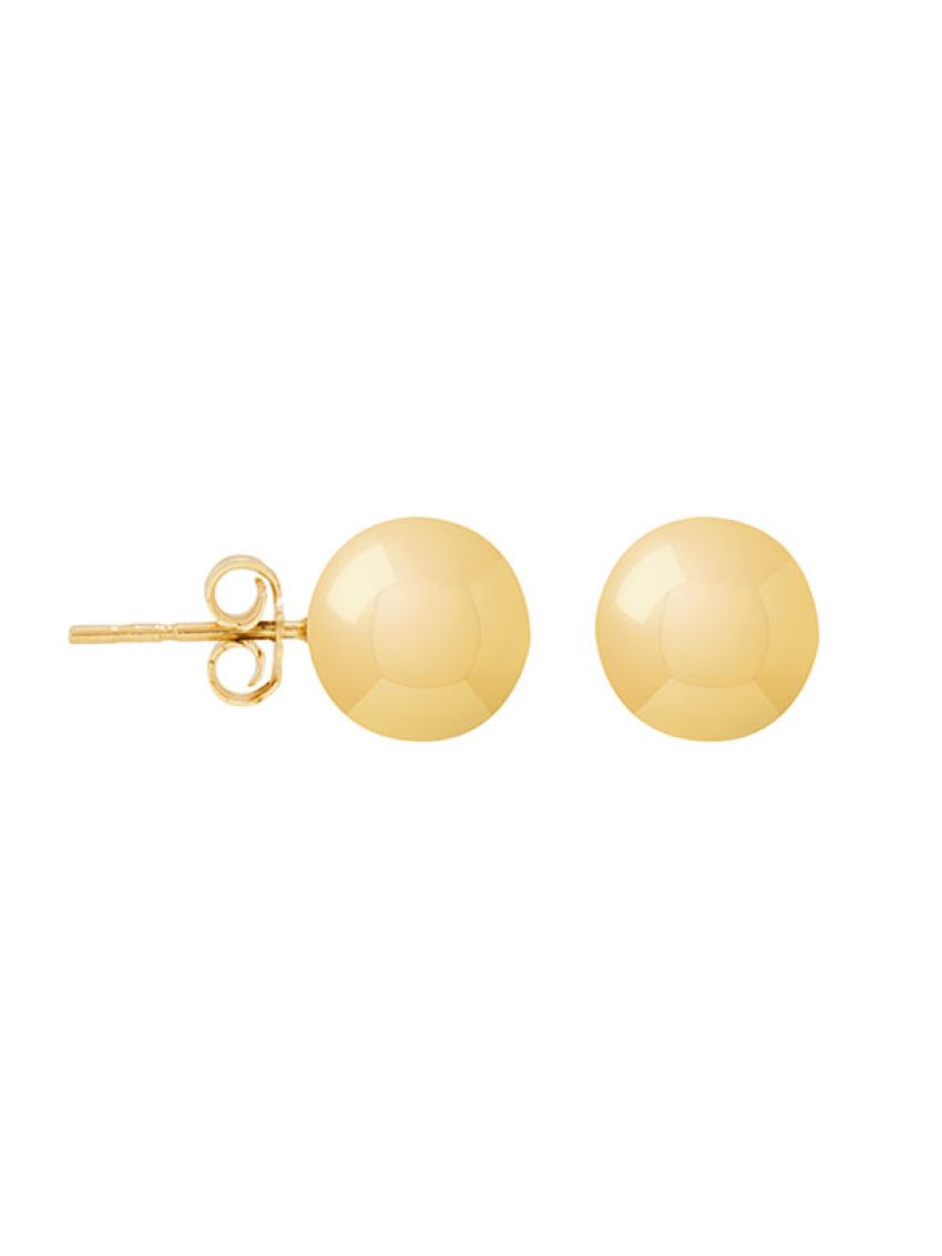 Brinco Bola de Ouro 18k Médio 7mm