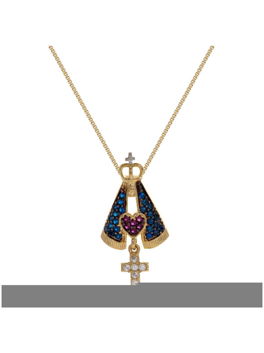 Corrente de Ouro 18k com Pingente Nossa Senhora 