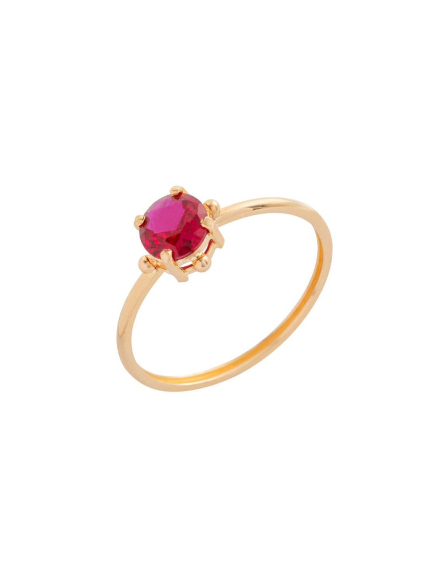 Anel de Ouro 18k Pedra Oval