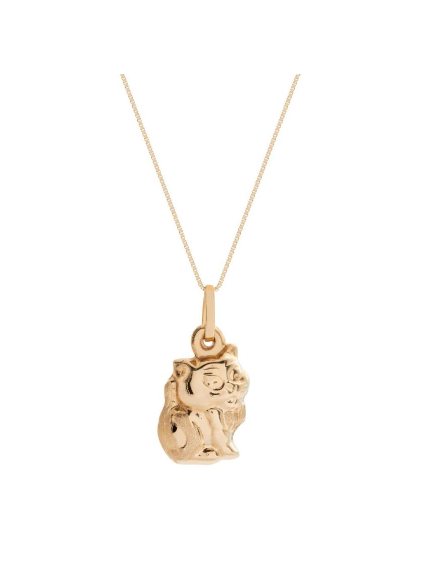 Pingente de Ouro 18k Gato