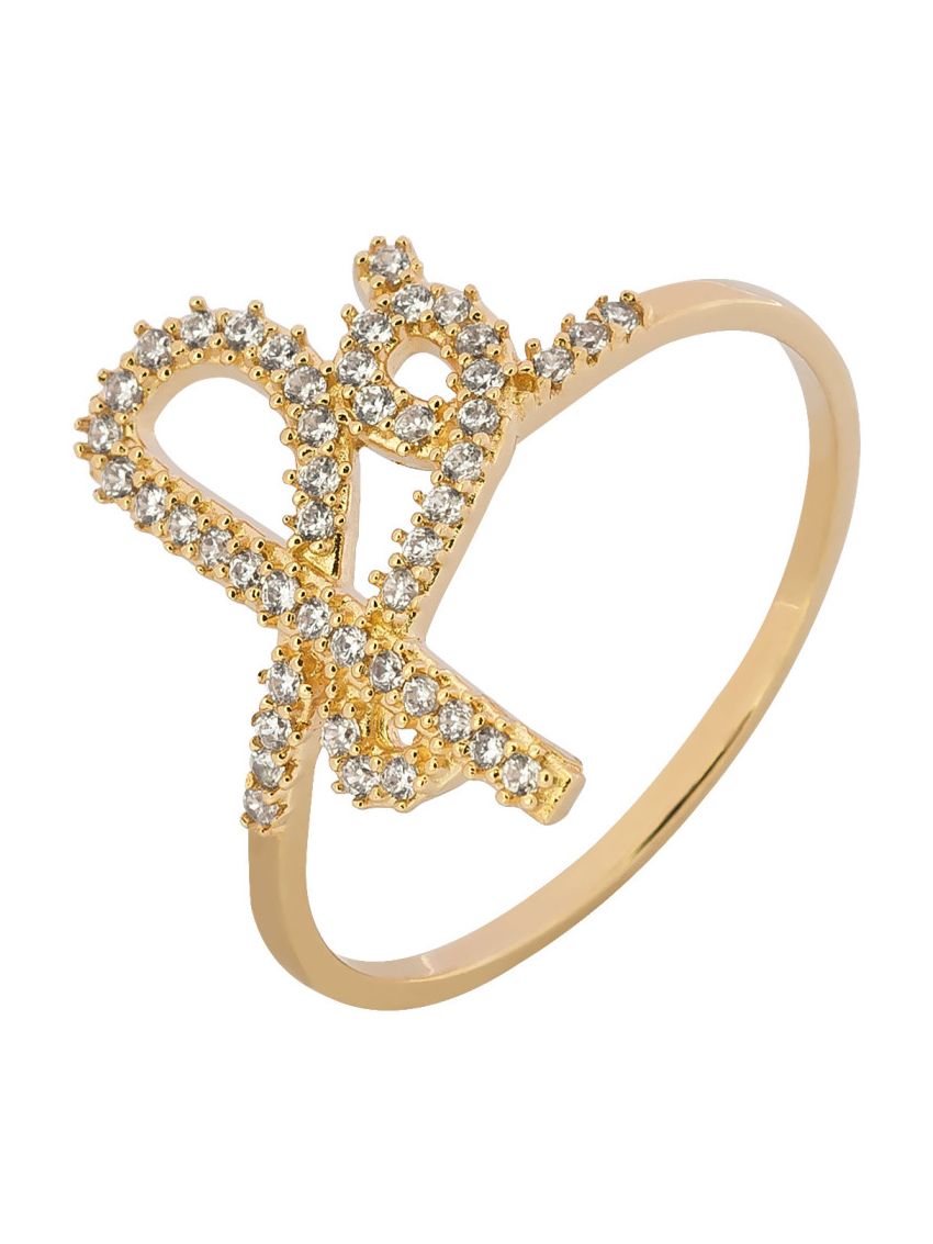 Anel de Ouro 18k Feminino Fé 