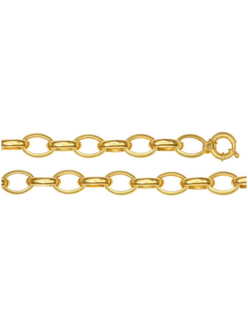 Pulseira de Ouro 18k Mooie Ovale