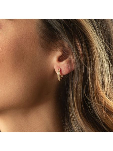 Brinco de Ouro 18k Feminino Argola Médio