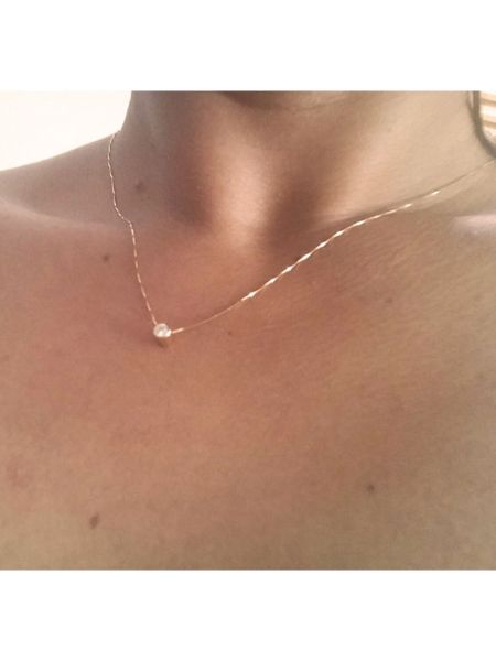 Corrente de Ouro 18k Veneziana com Pingente Ponto de Luz