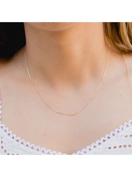 Corrente de Ouro18k Cartier Arredondada Fina