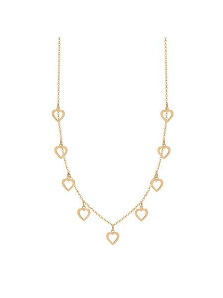 Choker de Ouro 18k Feminina com Coração