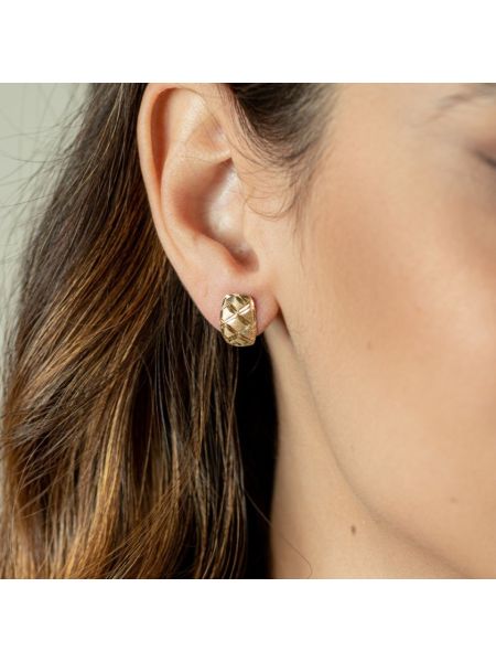 Brinco de Ouro 18k Bordado 