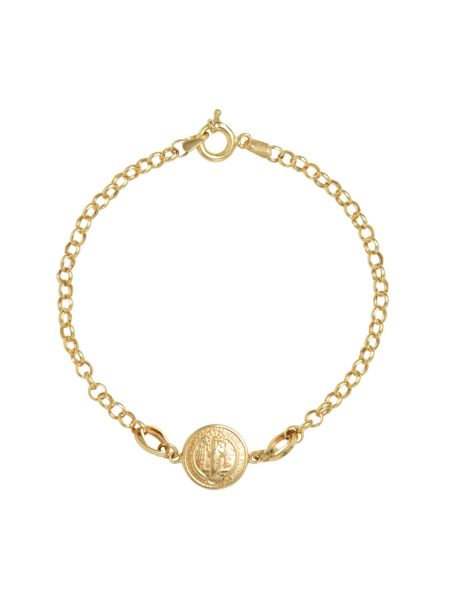 Pulseira Feminina Ouro 18k São Bento Pequeno