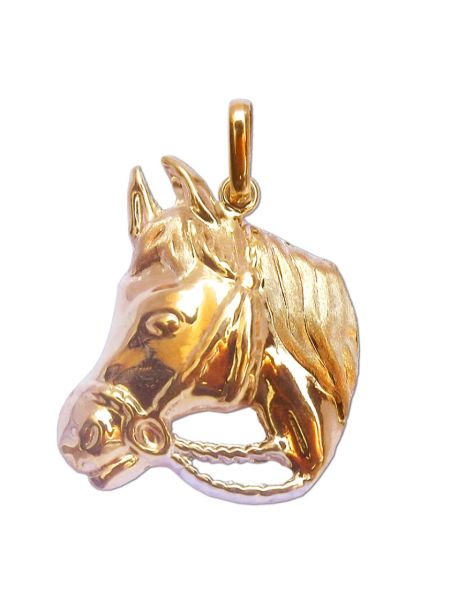  Pingente Cabeça de Cavalo em Ouro 18k