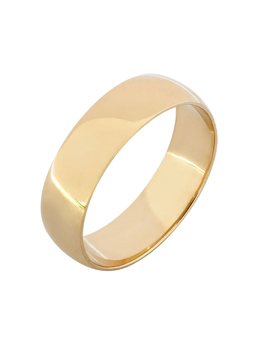 Aliança de Ouro 18k Abaulada 5.50mm 4.50g