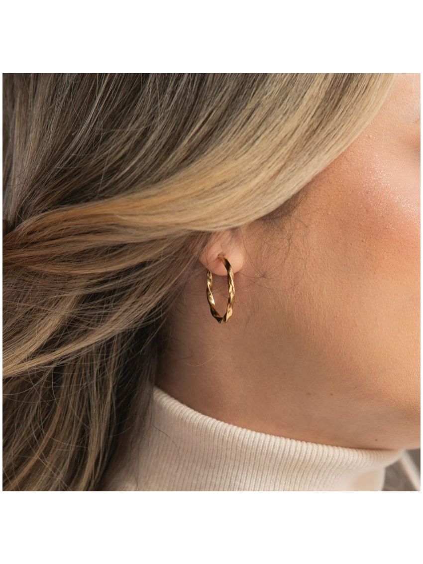 Brinco Feminino de Ouro 18k Argola