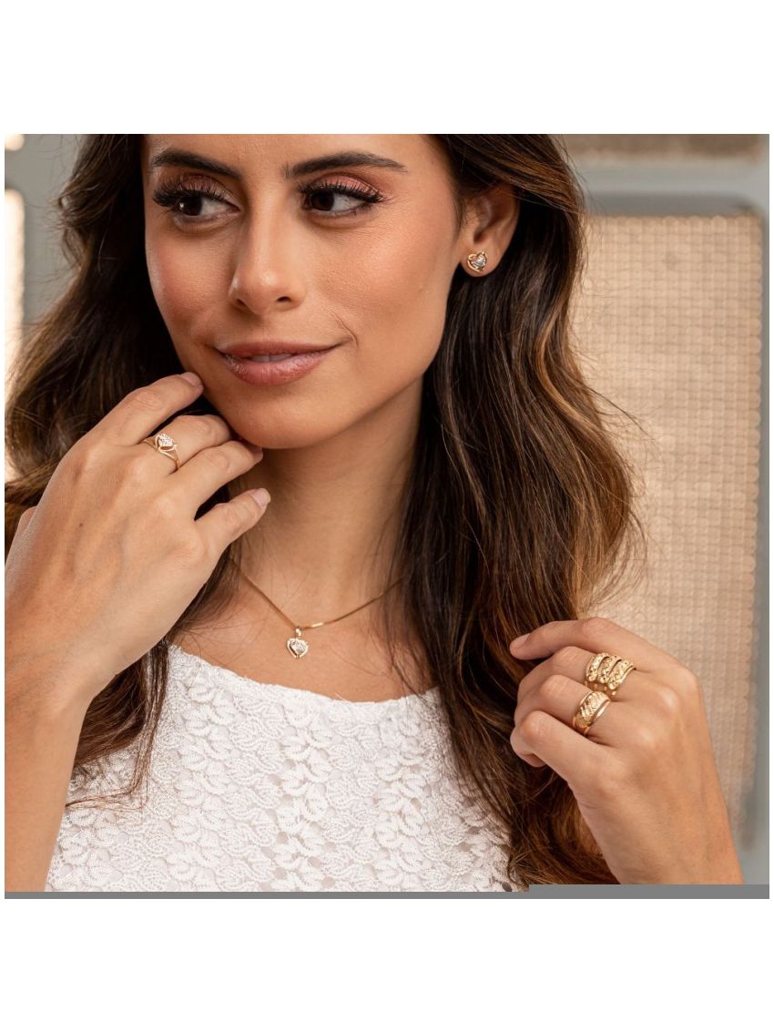Anel de Ouro 18k Bello Piaza