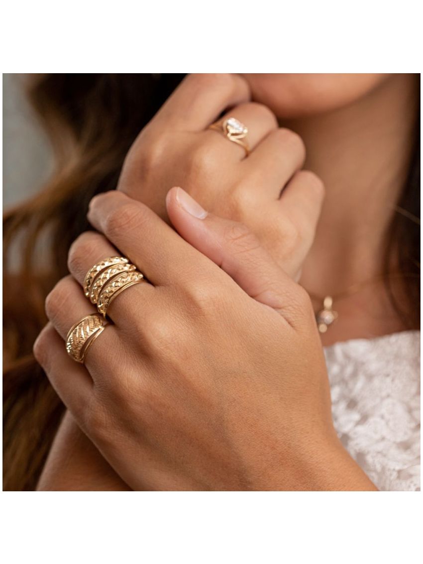 Anel de Ouro 18k Bello Piaza