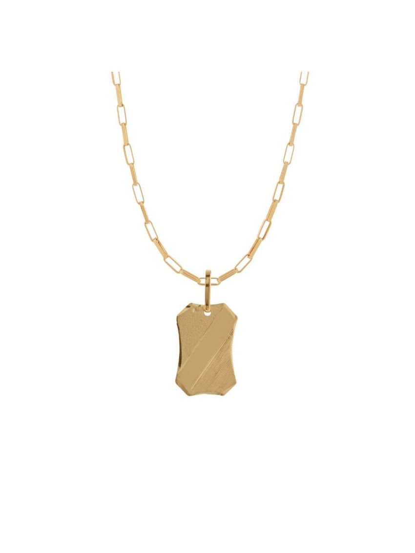 Pingente de Ouro 18k Plaquinha 