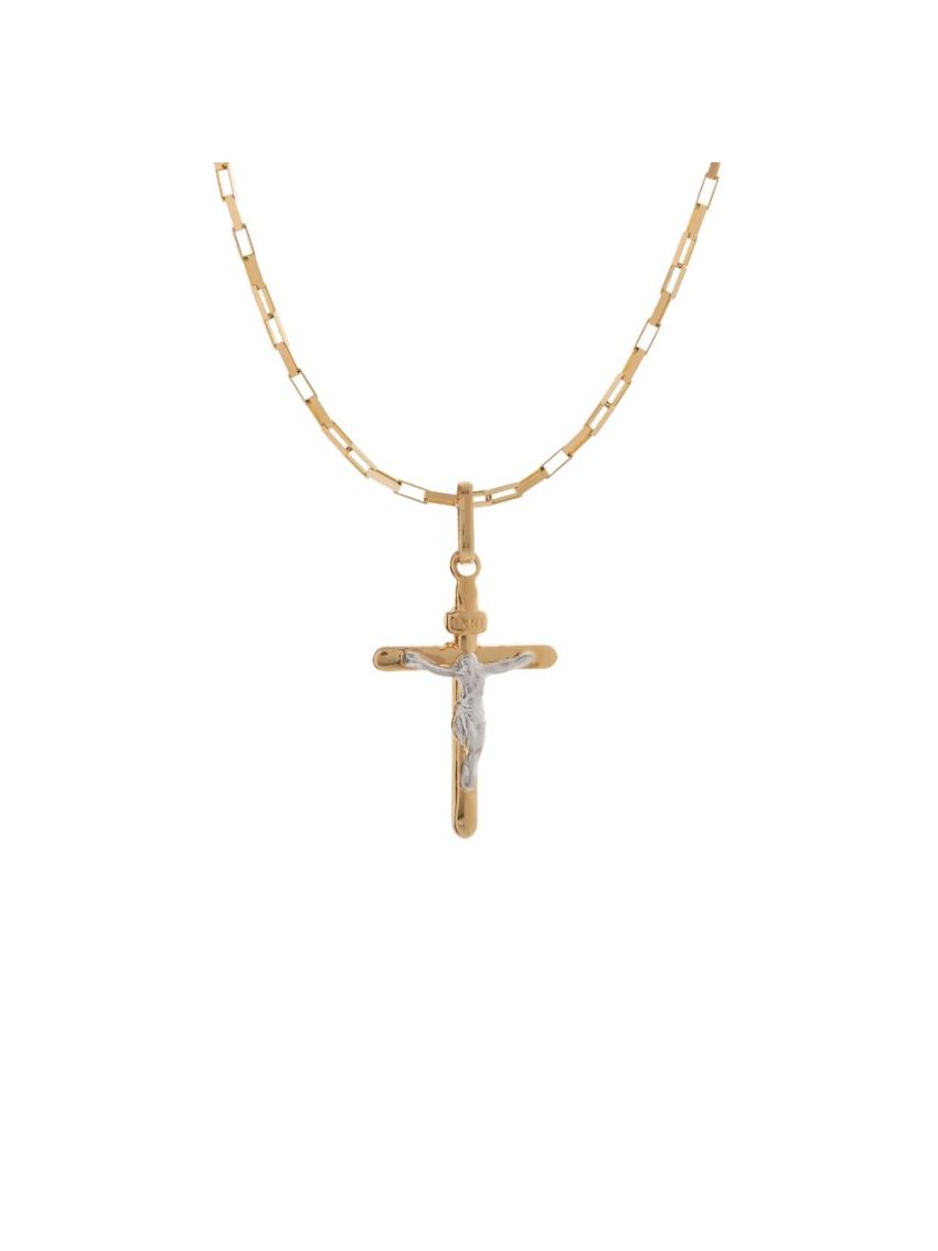 Pingente de Ouro 18k Cruz com Cristo
