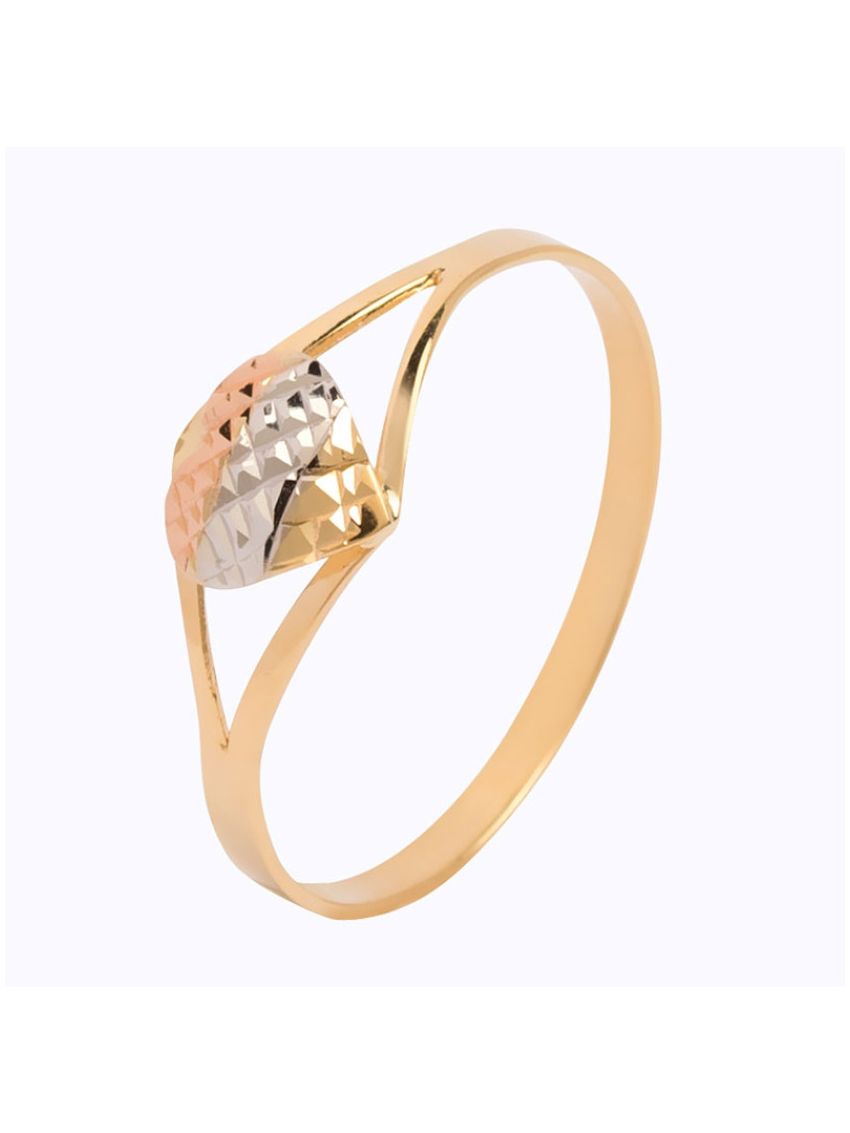 Anel de Ouro 18k Feminino Coração Meigo