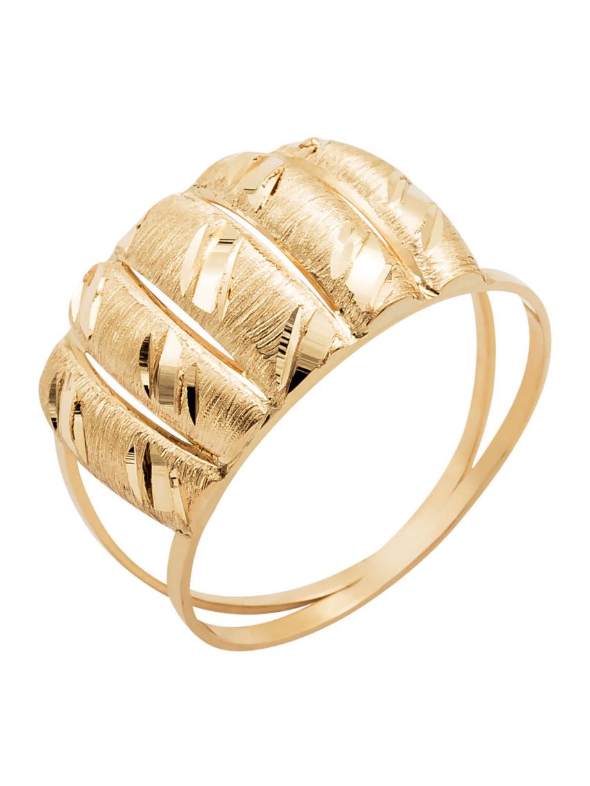 Anel de Ouro Amarelo 18k Feminino Affetto