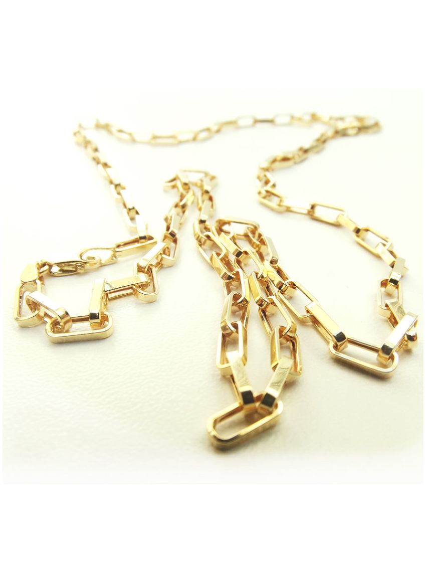 Corrente em Ouro Cartier Link 18k 50 cm