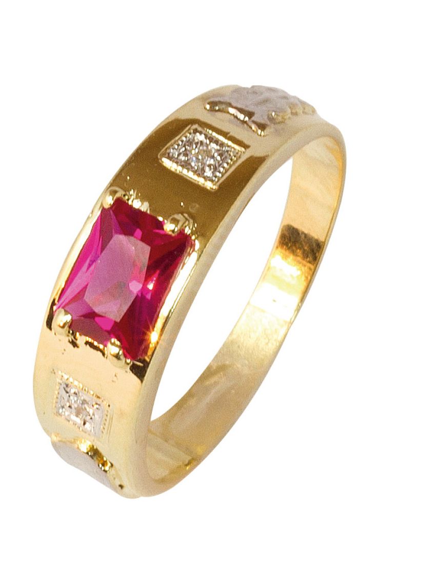 Anel de Formatura Ouro 18k An040