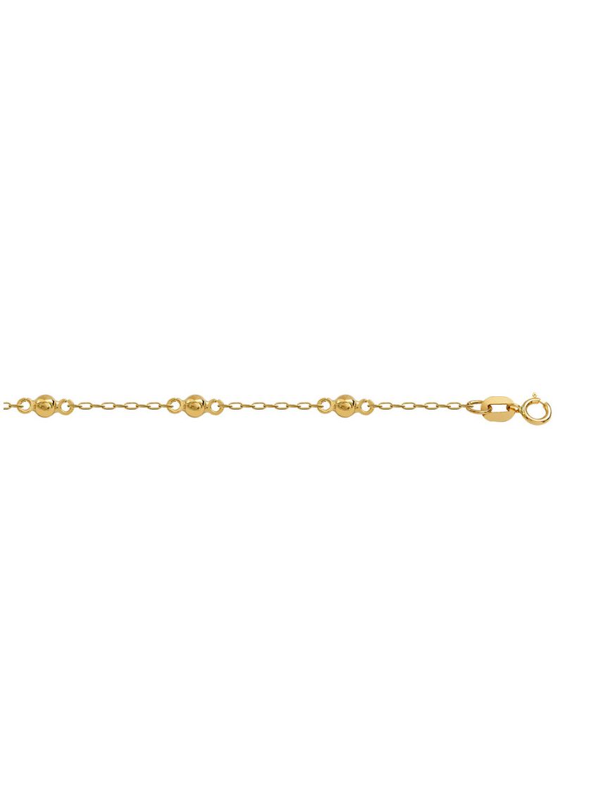 Pulseira de Ouro18k Infantil Bola