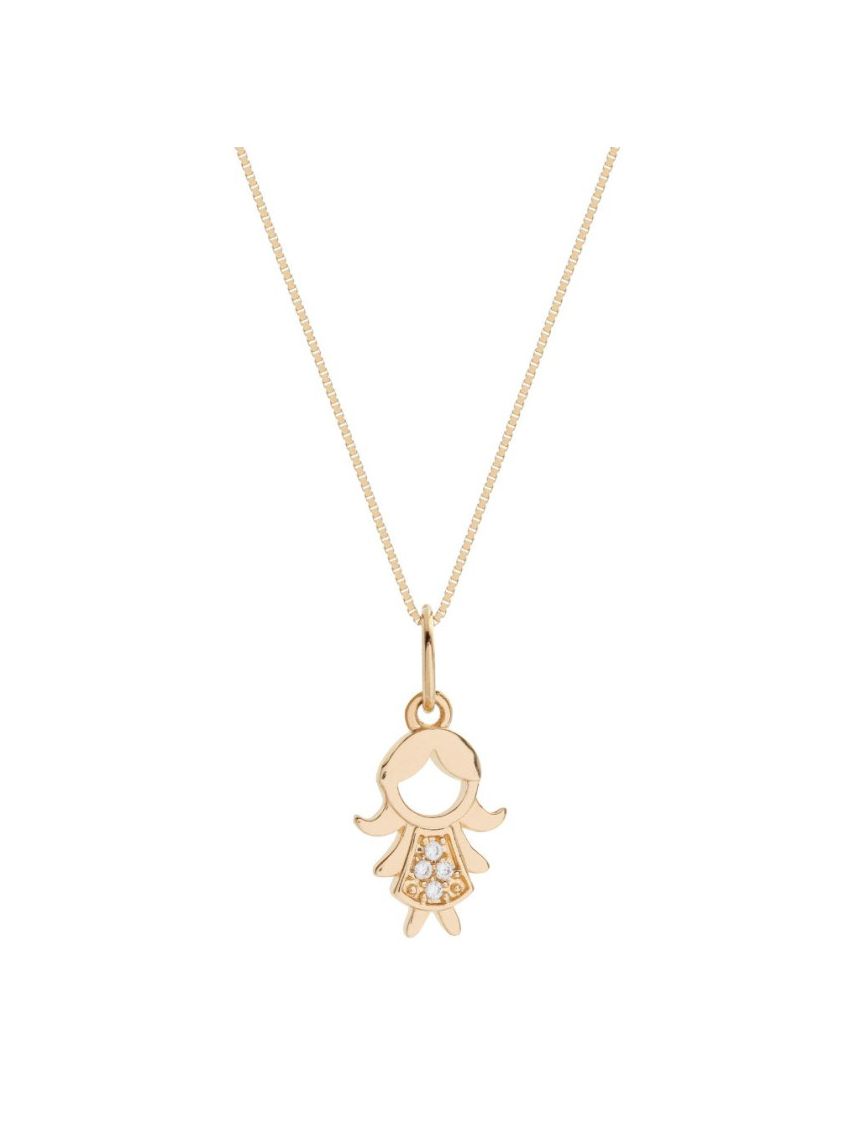 Pingente de Ouro 18k Menina