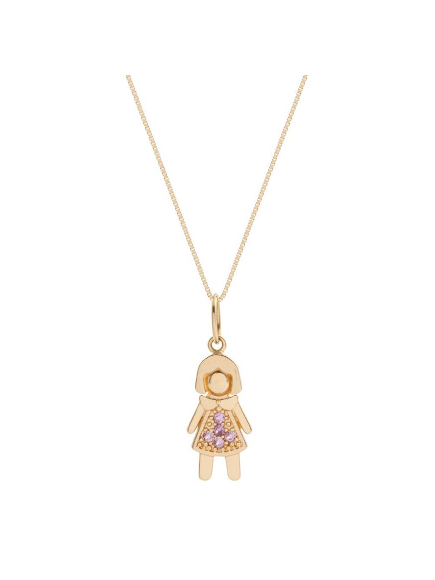 Pingente de Ouro 18k Menina