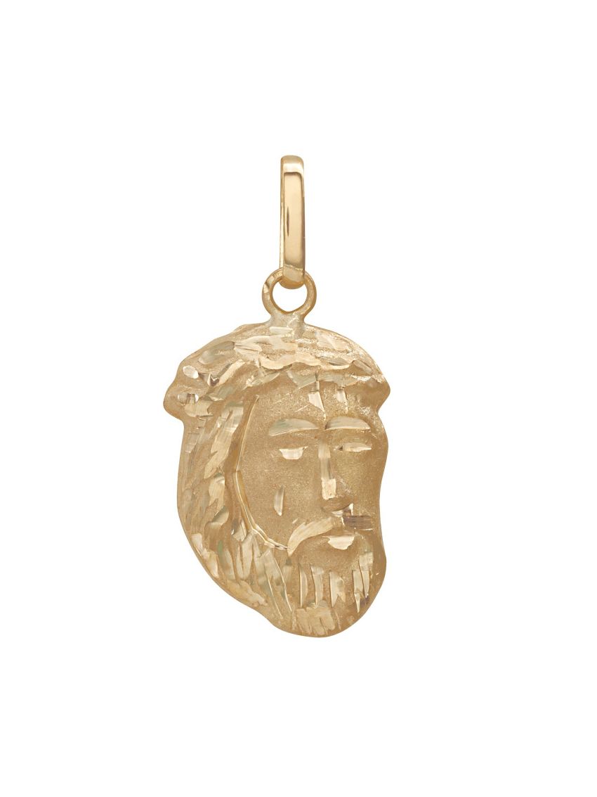Pingente de Ouro 18k Face de Cristo Pequena 