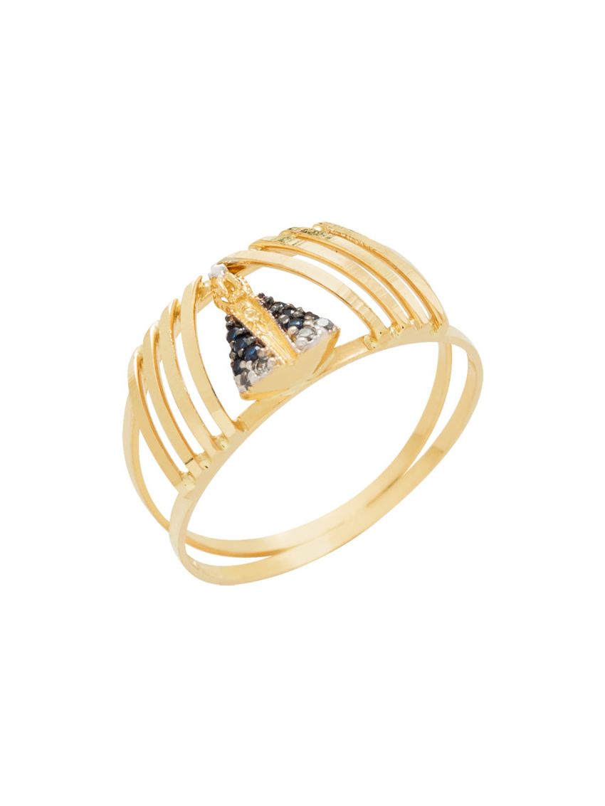 Anel de Ouro 18k Nossa Senhora Pequeno