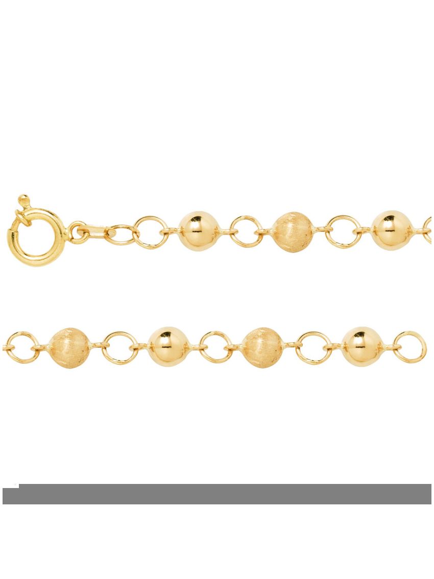 Pulseira de Ouro 18k Portuguesa Balle 5mm
