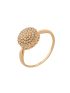 Anel Feminino de Ouro 18k Com Pedras