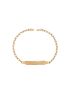 Pulseira de Ouro 18k Infantil Plaquinha