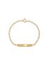 Pulseira de Ouro 18k Infantil Plaquinha